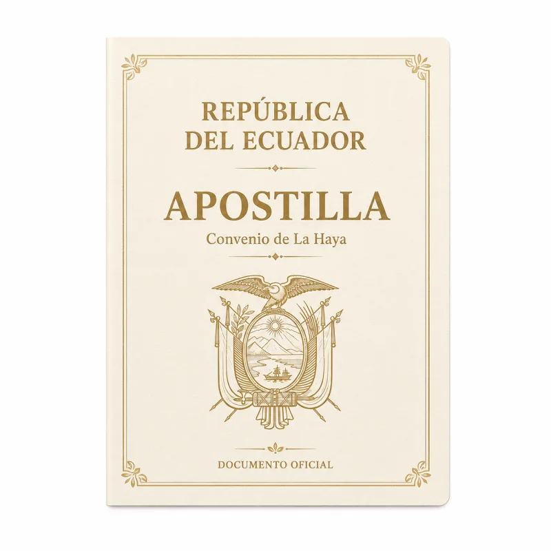 Documento apostillado en el consulado